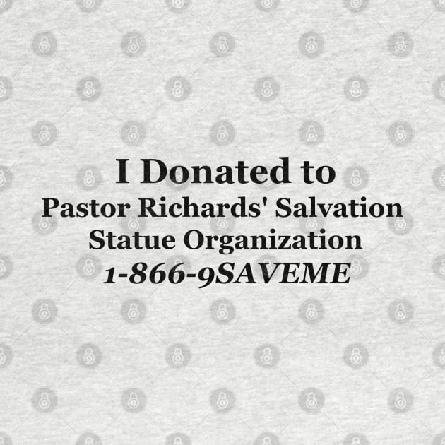 Pastor Richards' Salvation Statue Organization by FrenArt